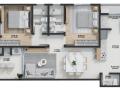 APARTAMENTOS 2 SUÍTES COM 90 E 92M² DE ÁREA PRIVATIVA A 300 METROS DO MAR EM BALNEÁRIO PEREQUÊ - PORTO BELO/SC