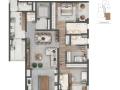 Atmosfera 360º 3 quartos- Brooklin