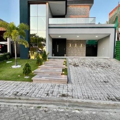 vendo casa em condominio no eusebio com 4 suítes e mobiliada